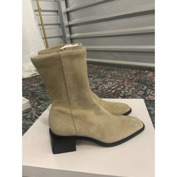 & OTHER STORIES Paulina Square Toe Boot Beige Womens Size US 4 - Picture 6 of 10